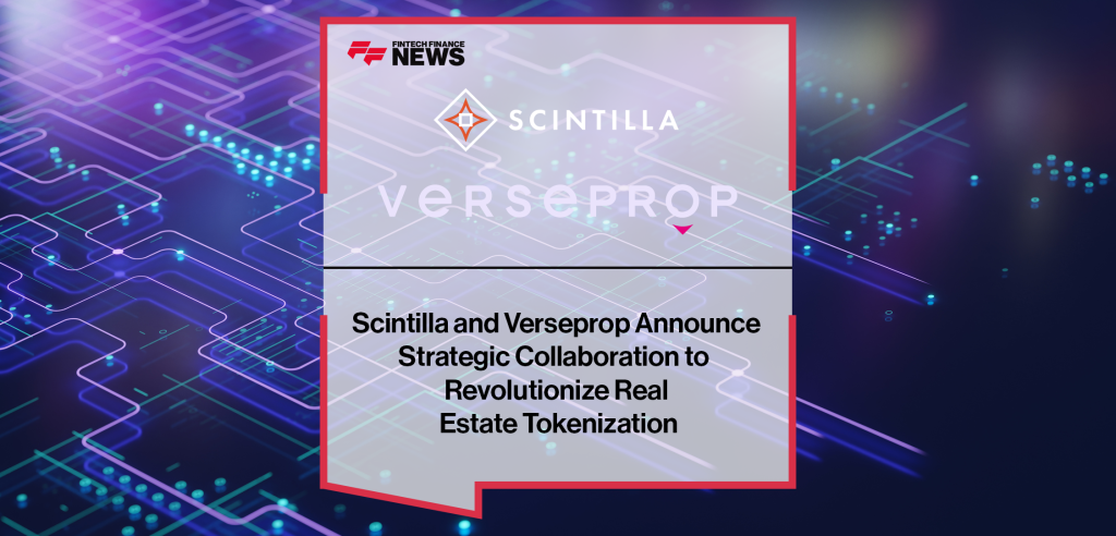 Scintilla and Verseprop executives collaborate on real estate tokenization solutions in a meeting.