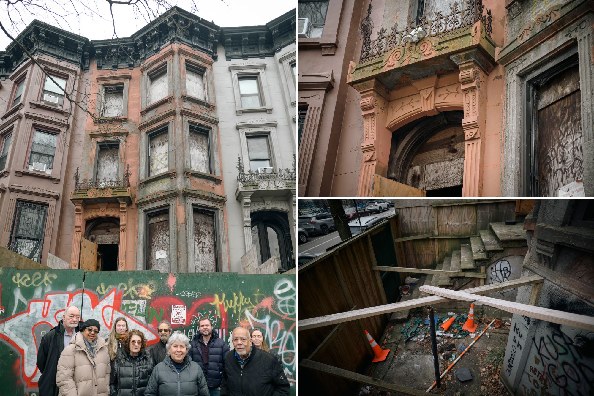 Park Slope residents protest against city demolition of historic Brooklyn landmark building.