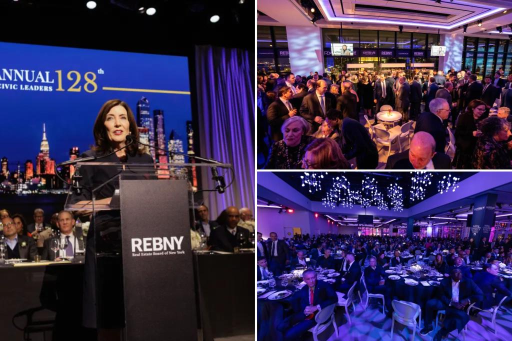 New York real estate elite gather at annual gala in Manhattan.