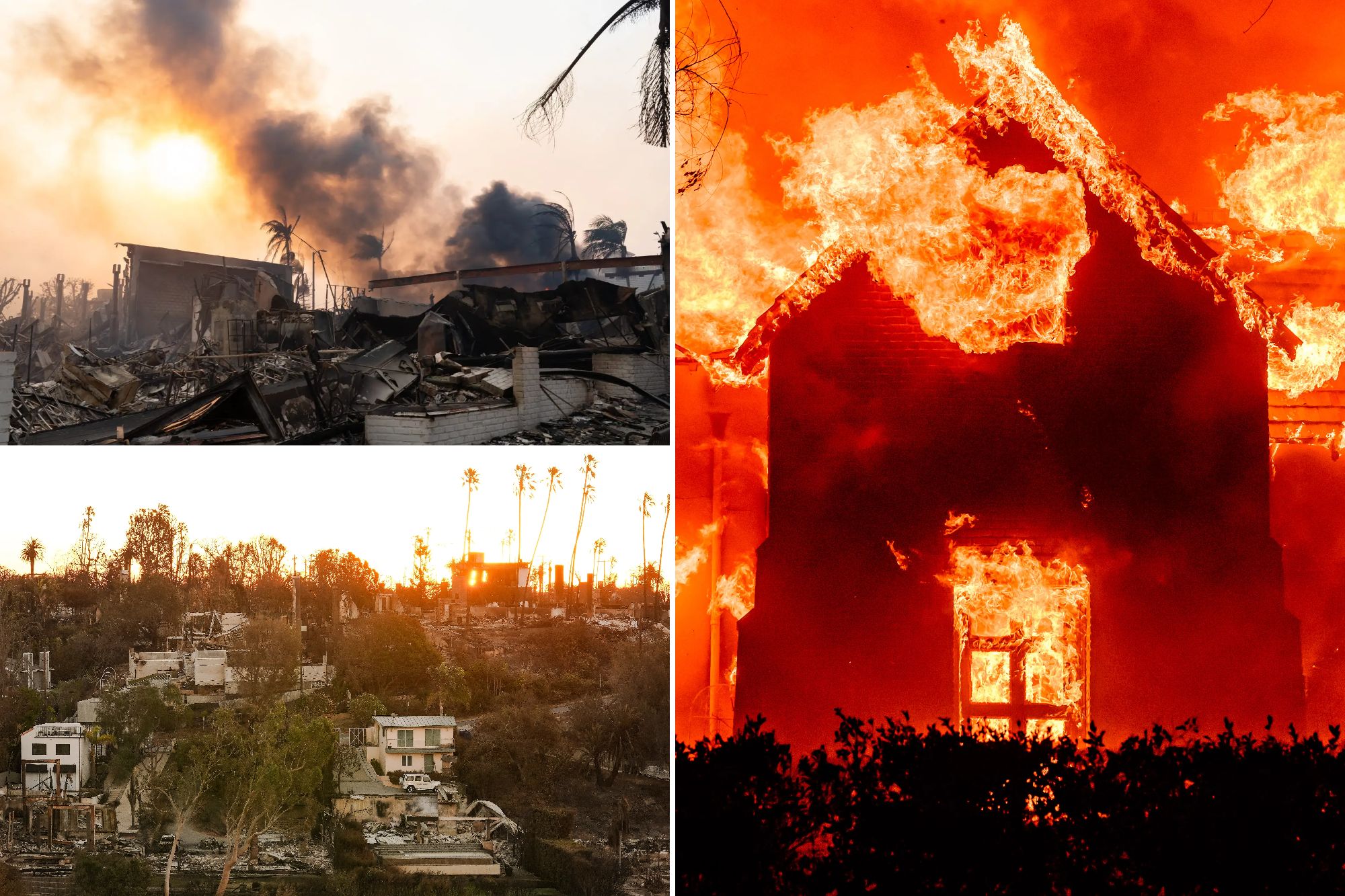 Los Angeles wildfire rebuilding efforts underway, with estimated costs and damage assessments.