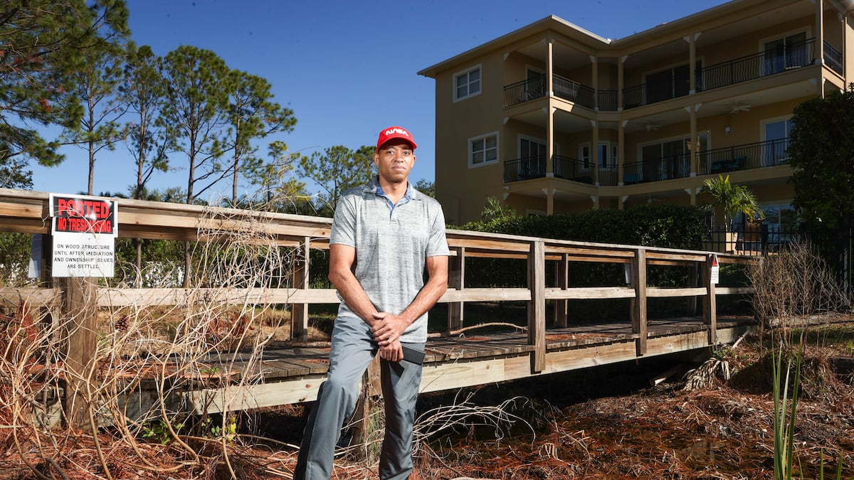 Pinellas waterfront residents protest against development plans causing community division.