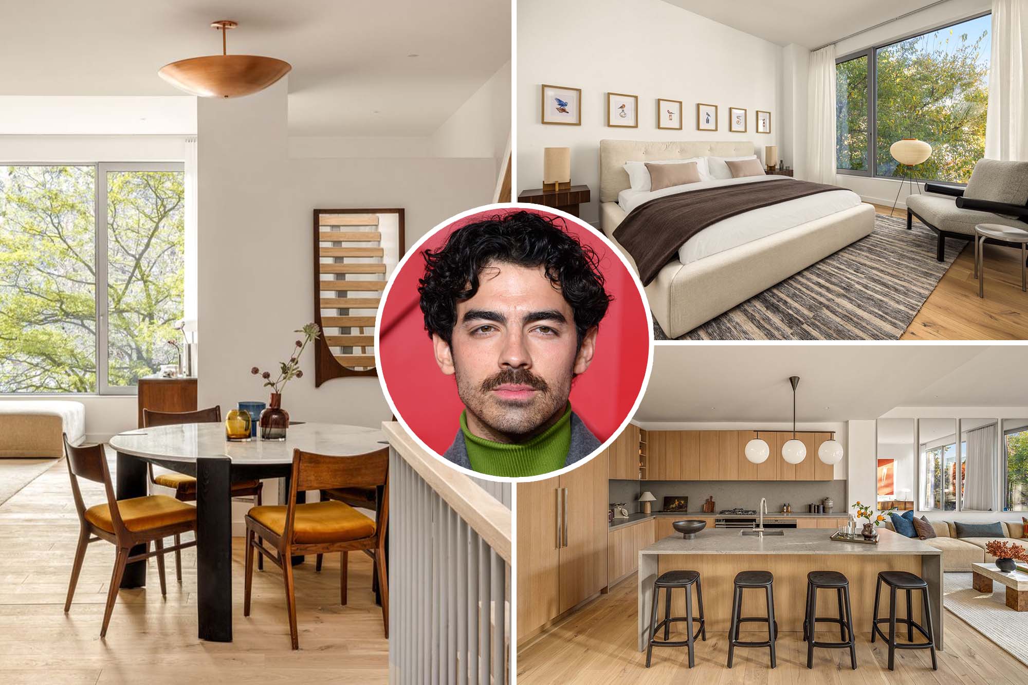 Joe Jonas showcases Brooklyn penthouse with expansive outdoor spaces and luxury interior.