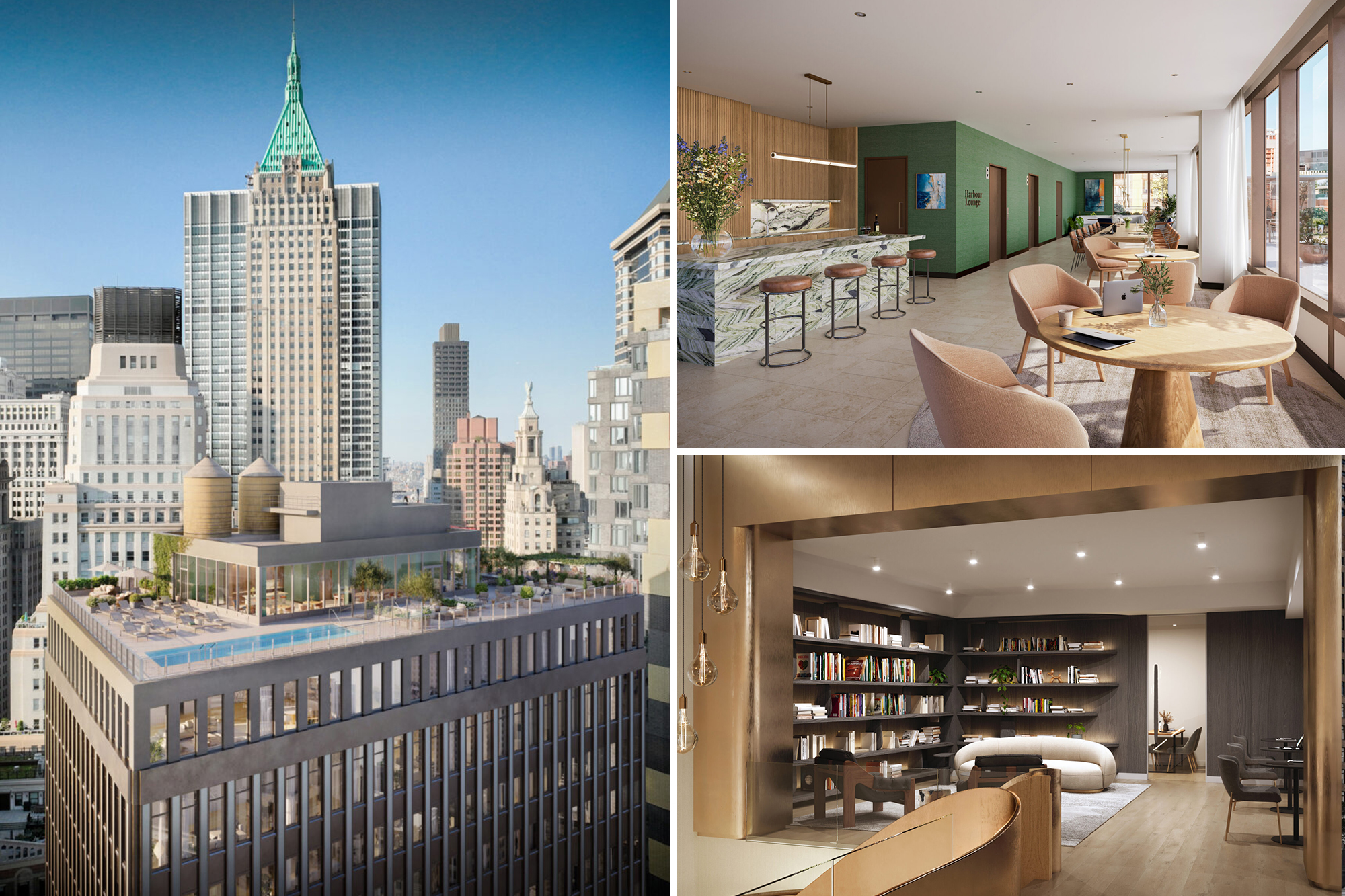 New York City office buildings converted to apartments, urban development trend emerges.