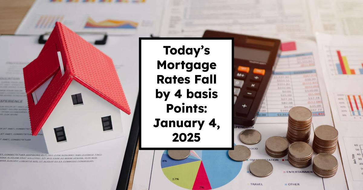 Mortgage rates decrease by 4 basis points in US market on January 4th.