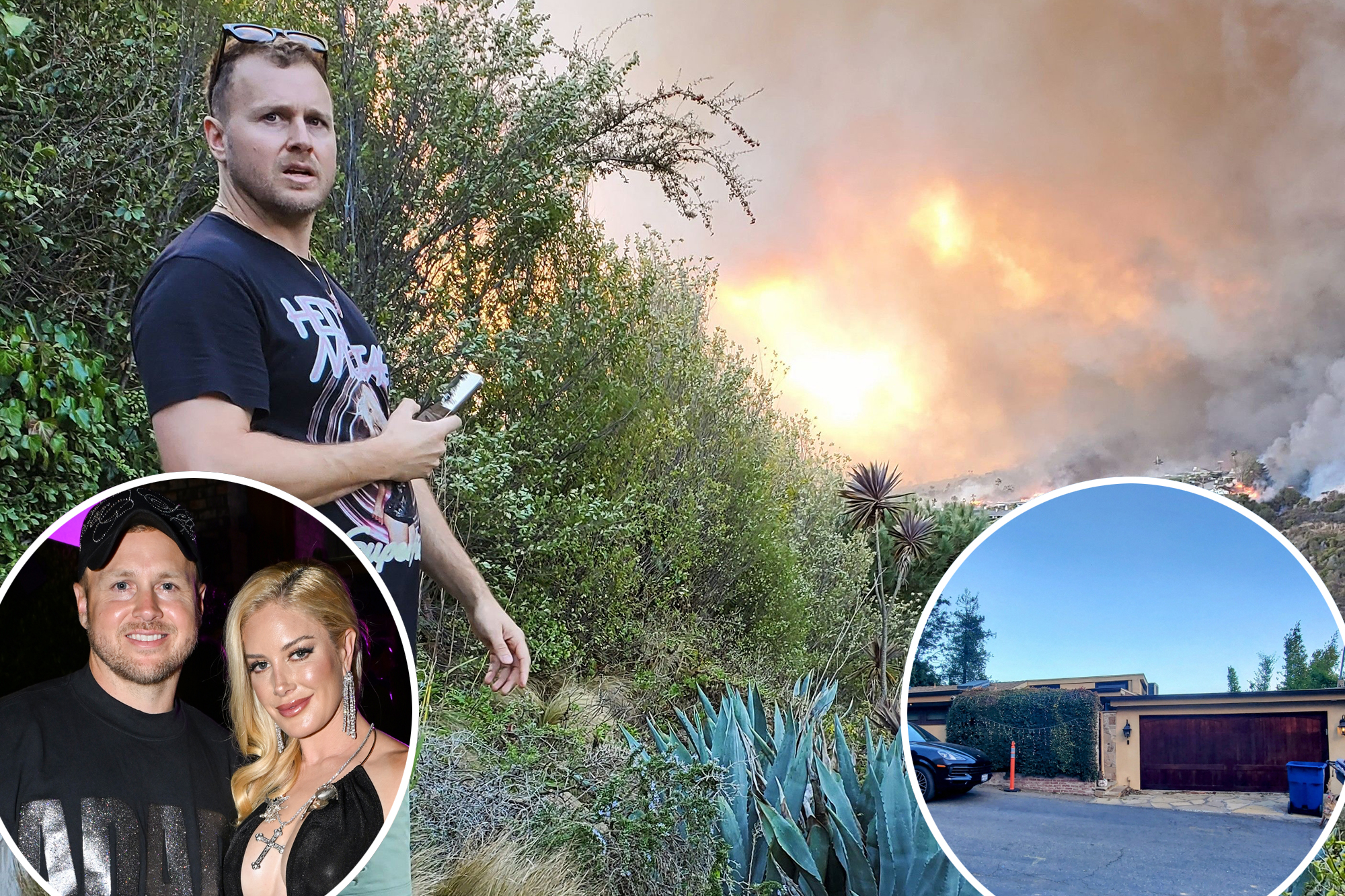 Reality TV stars' Los Angeles home destroyed by wildfire inferno.