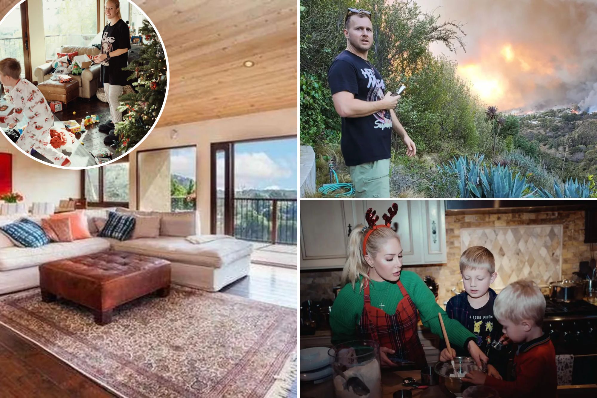 California wildfire devastates Spencer Pratt and Heidi Montag's former Hills mansion in Los Angeles.