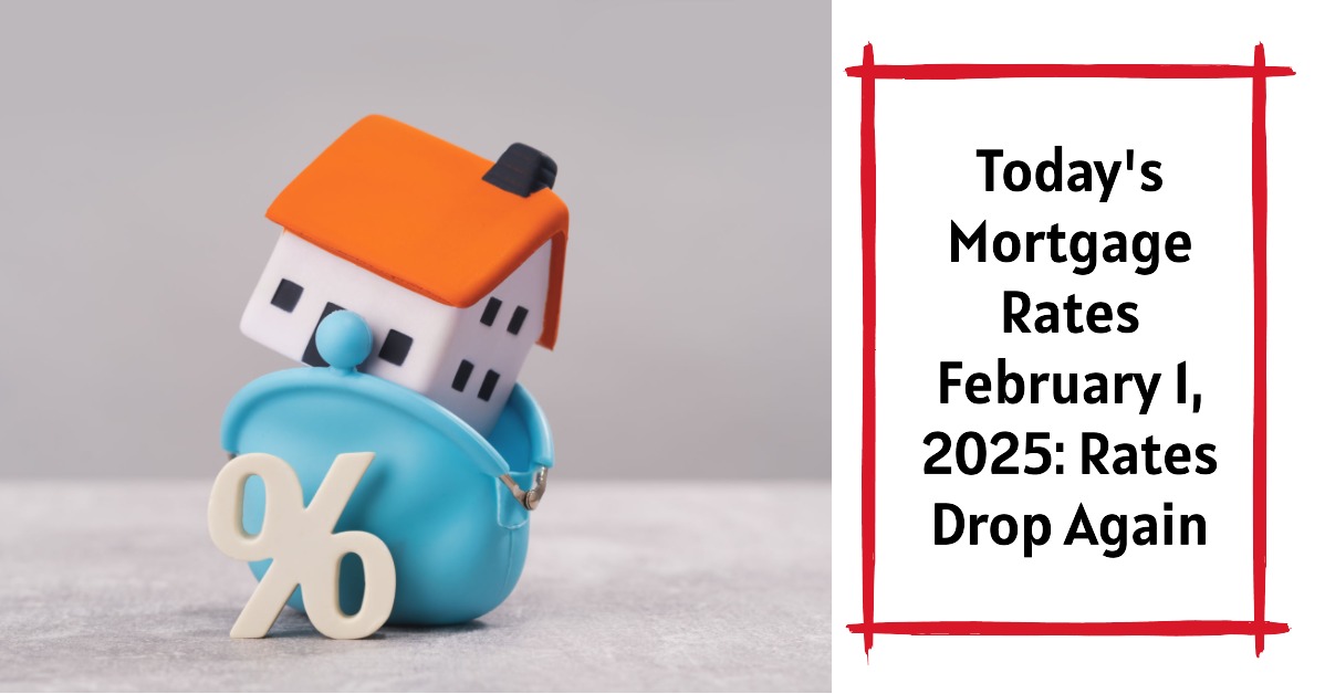 Graph showing current mortgage rates in the US as of February 1, 2025.