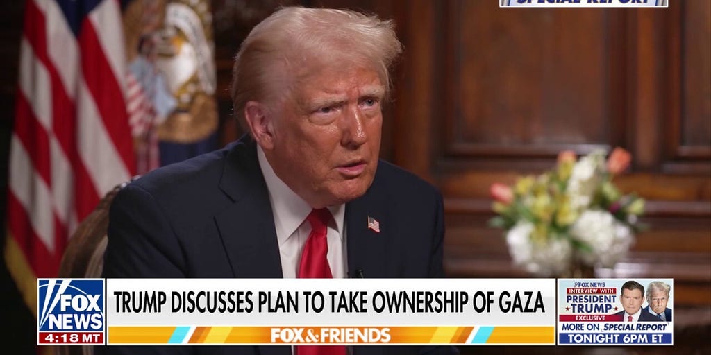 US President Trump unveils Gaza Strip development plan in Middle East meeting.