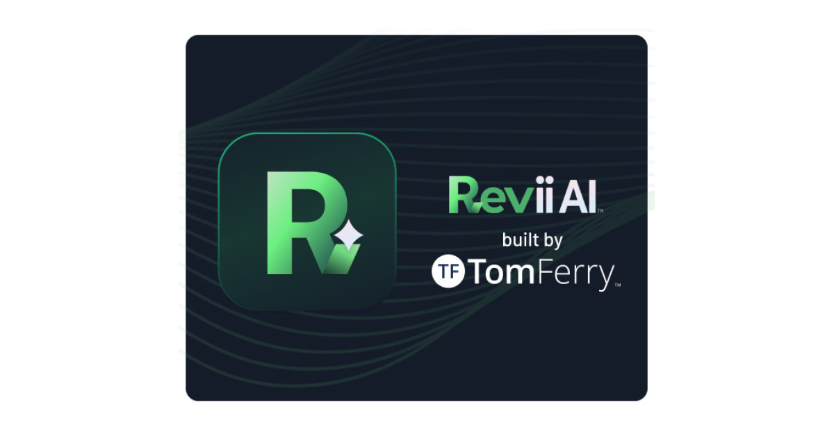 Tom Ferry showcases AI-powered Revii, transforming real estate productivity in innovative offices.