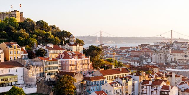 Image of happy family in foreign city, exploring new destinations together.