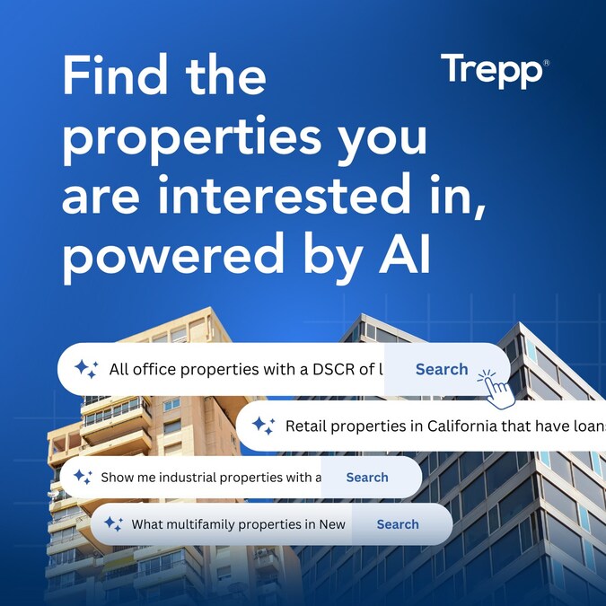 Trepp launches AI-driven search tool for commercial real estate market globally.