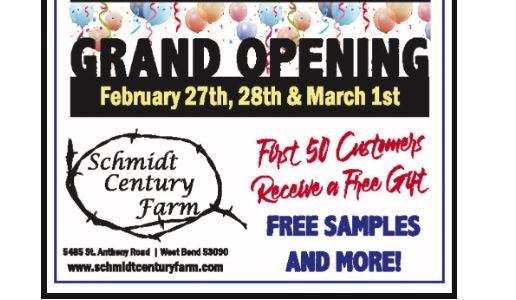 Schmidt Century Farm grand opening celebration at new farm store location.