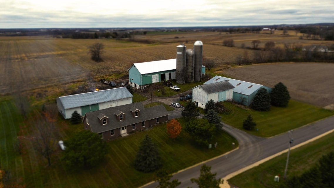 Dodge County, Wisconsin 5-acre farm property for sale with rural landscape.