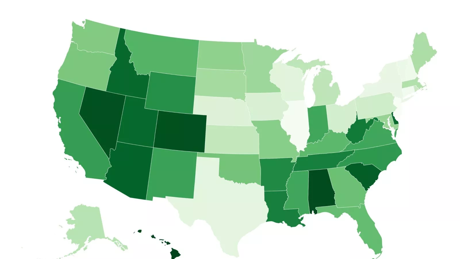 Interactive map reveals states with lowest property tax burdens in the US.