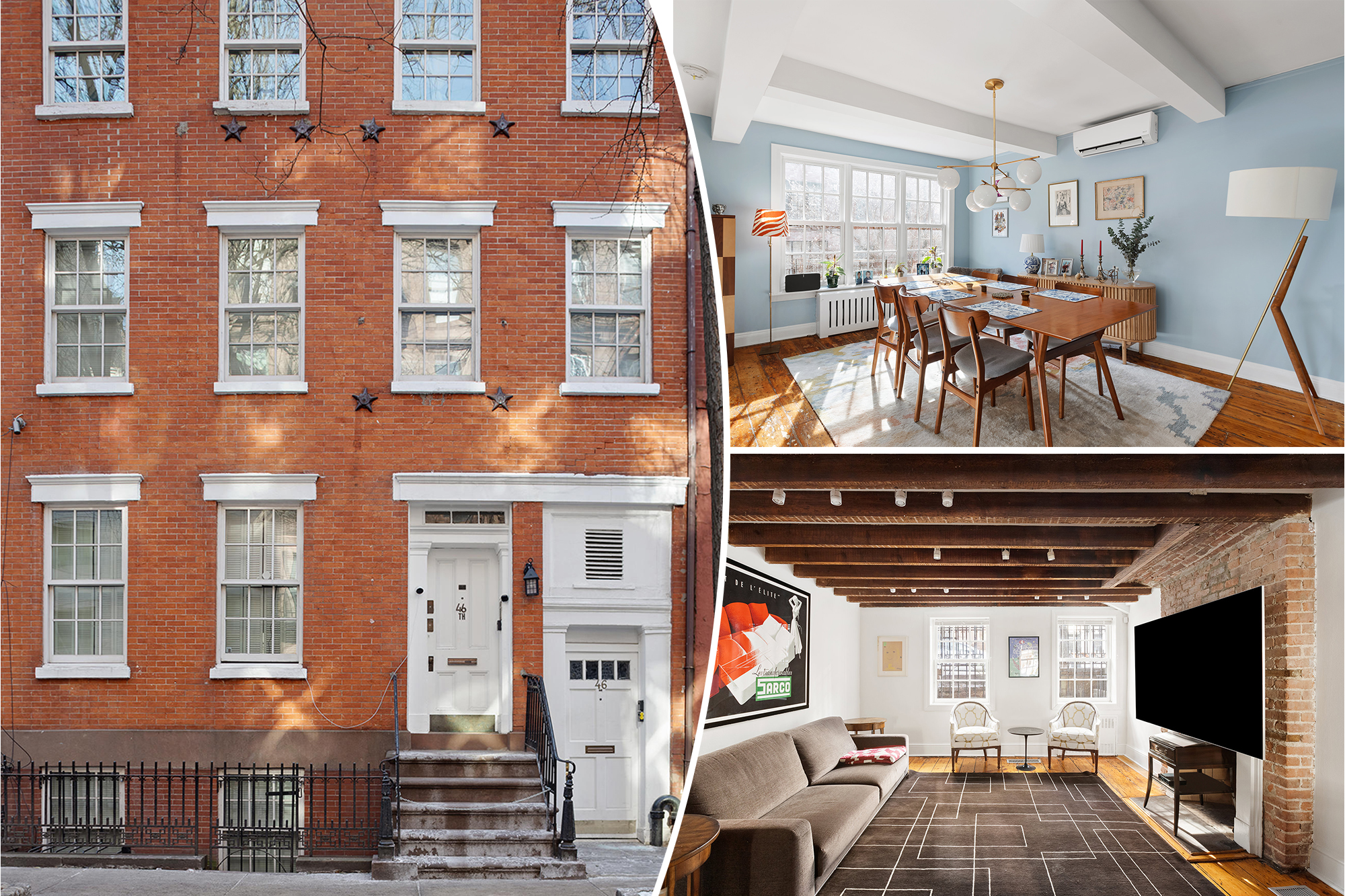 West Village townhouse conversion project yields massive, eclectic 'monster home' in NYC.