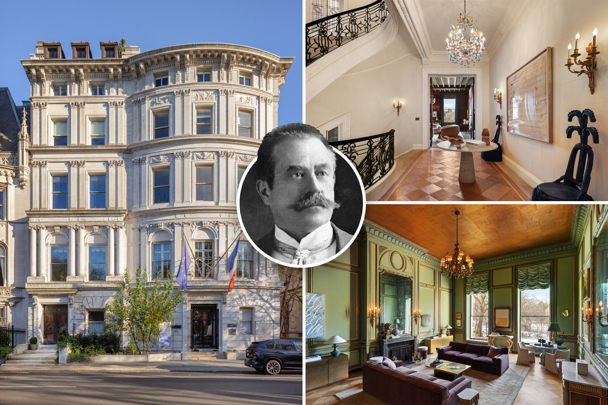 NYC Gilded Age mansion, designed by renowned architect, listed for sale at discounted price.