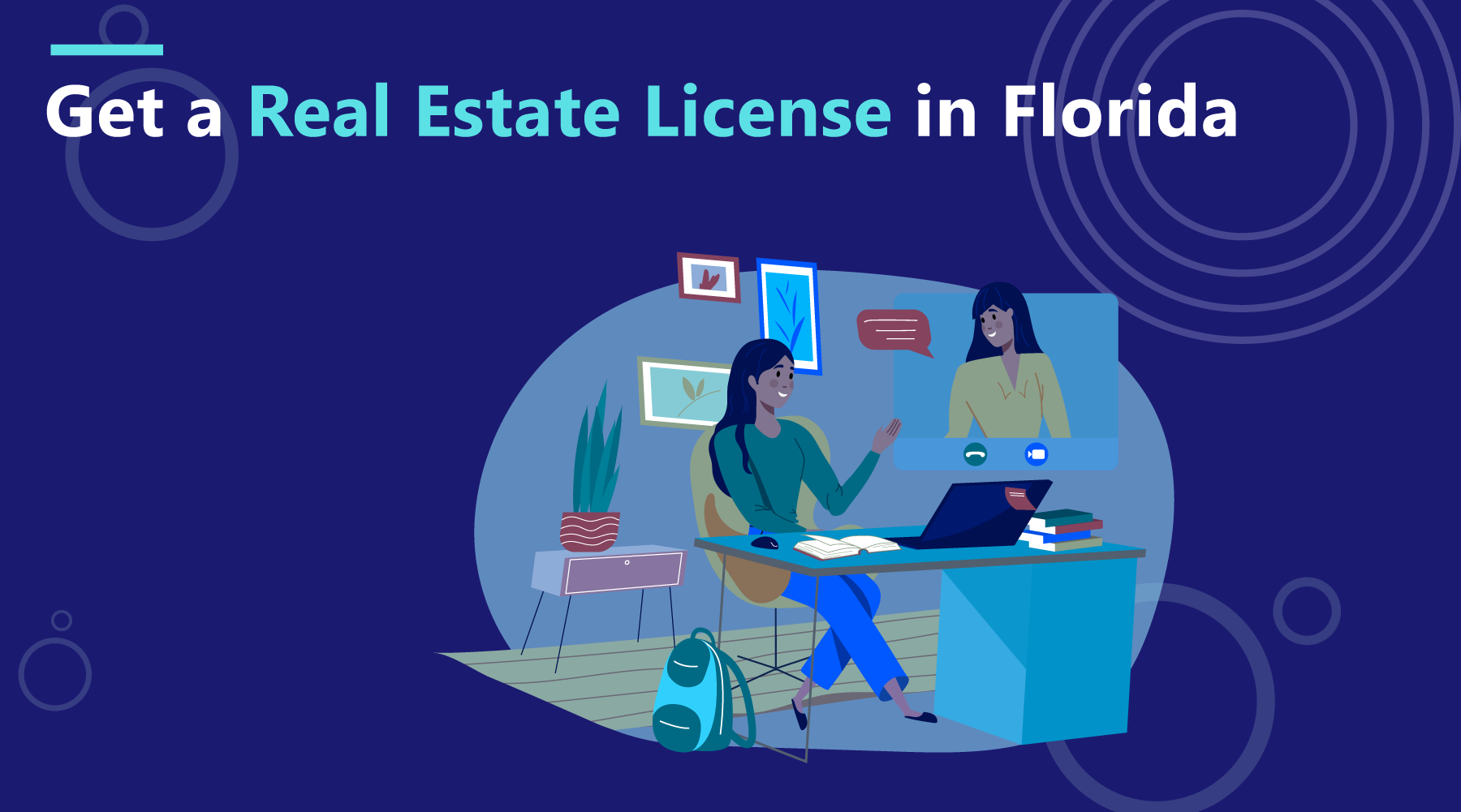 Florida real estate agents navigating licensing process through 7 key steps.