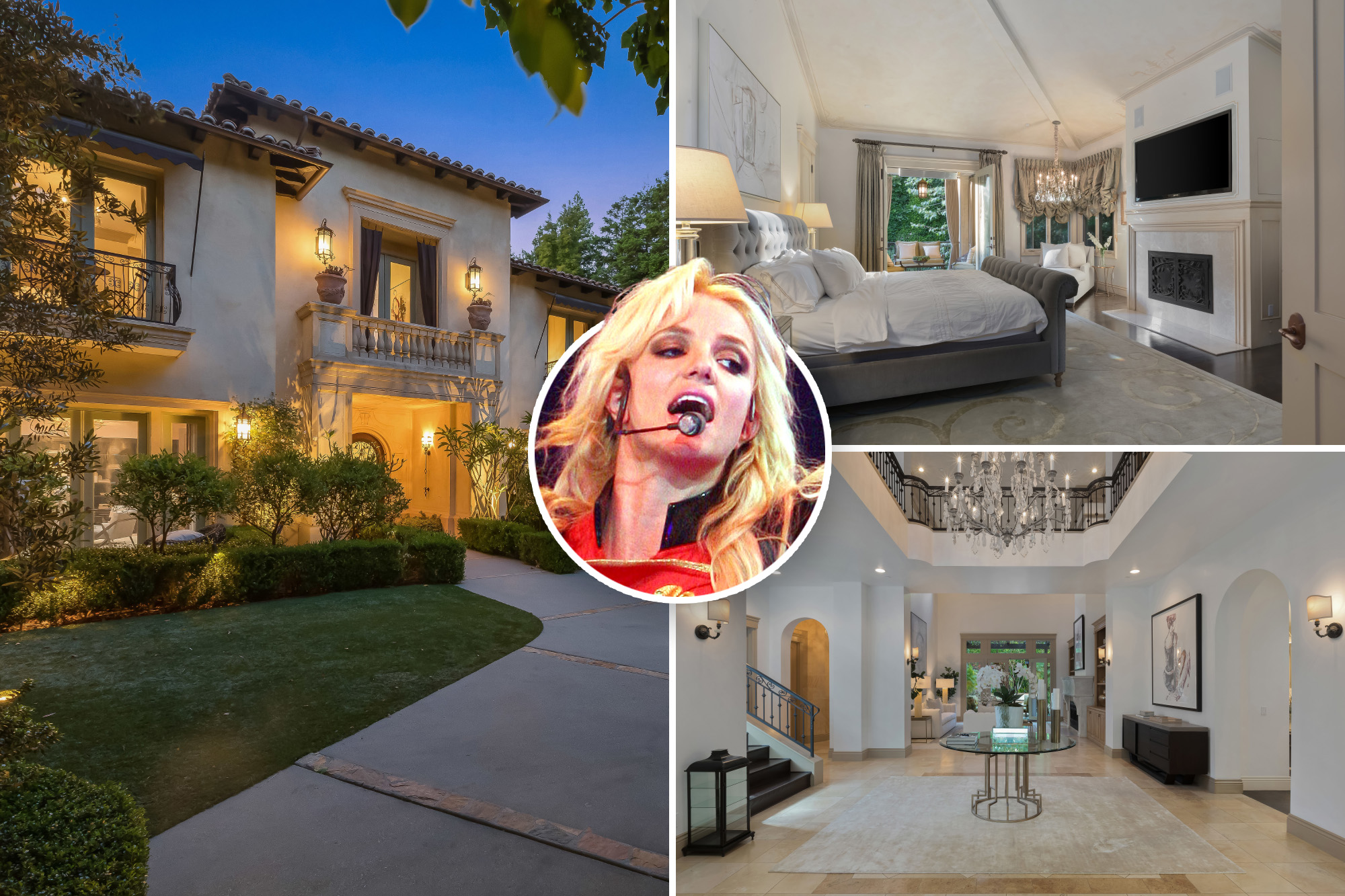 Britney Spears' former Beverly Hills estate listed for sale at $7.7 million.