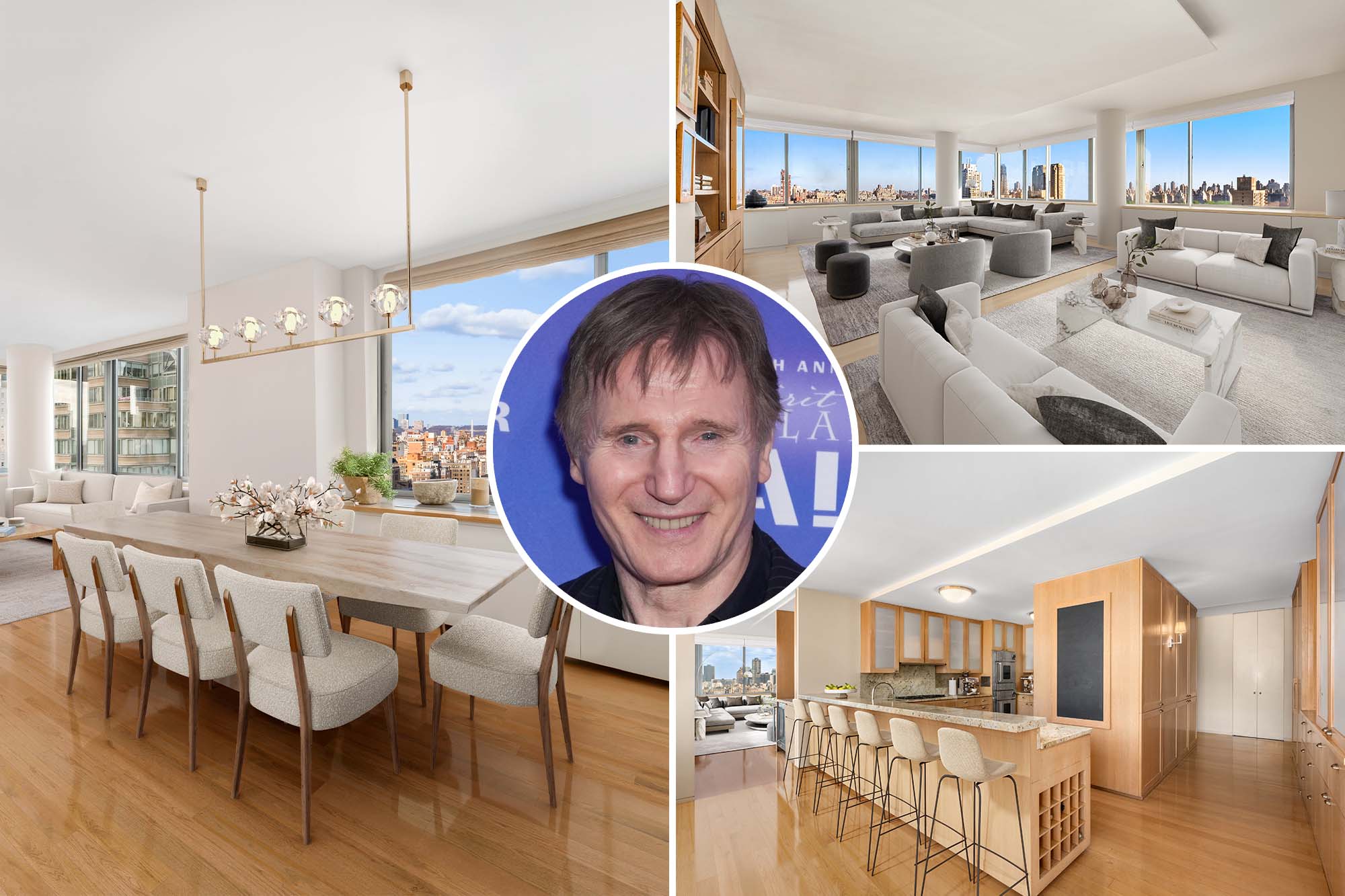 Liam Neeson's NYC estate listed for sale at $10.75 million price tag.