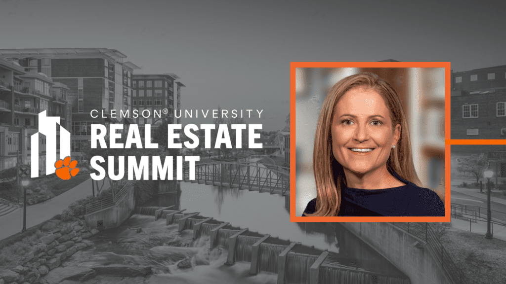 Clemson University real estate summit in Greenville, South Carolina on March 27.