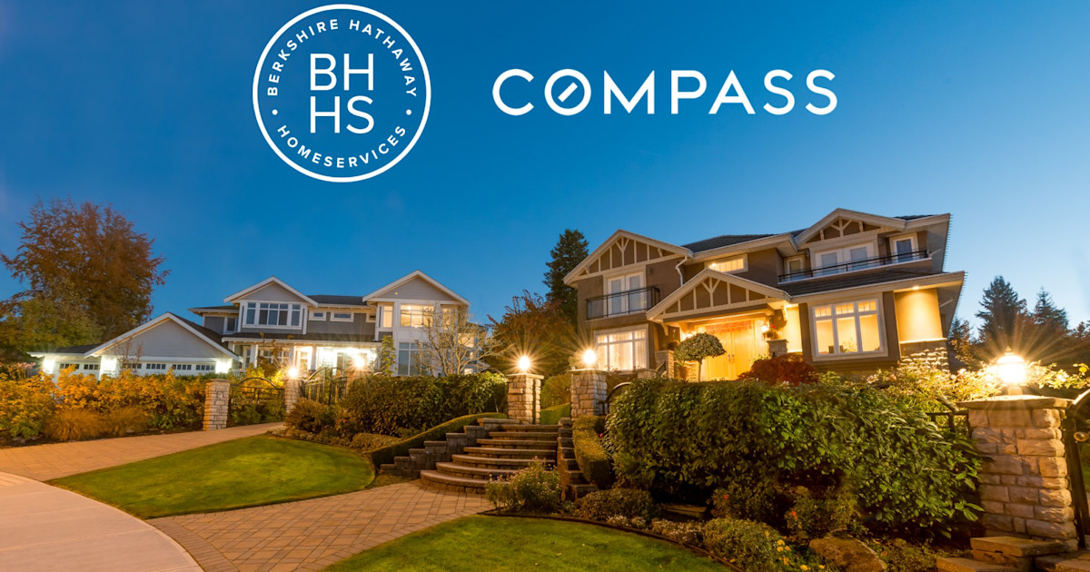 Compass real estate company nears acquisition of Berkshire Hathaway HomeServices network.