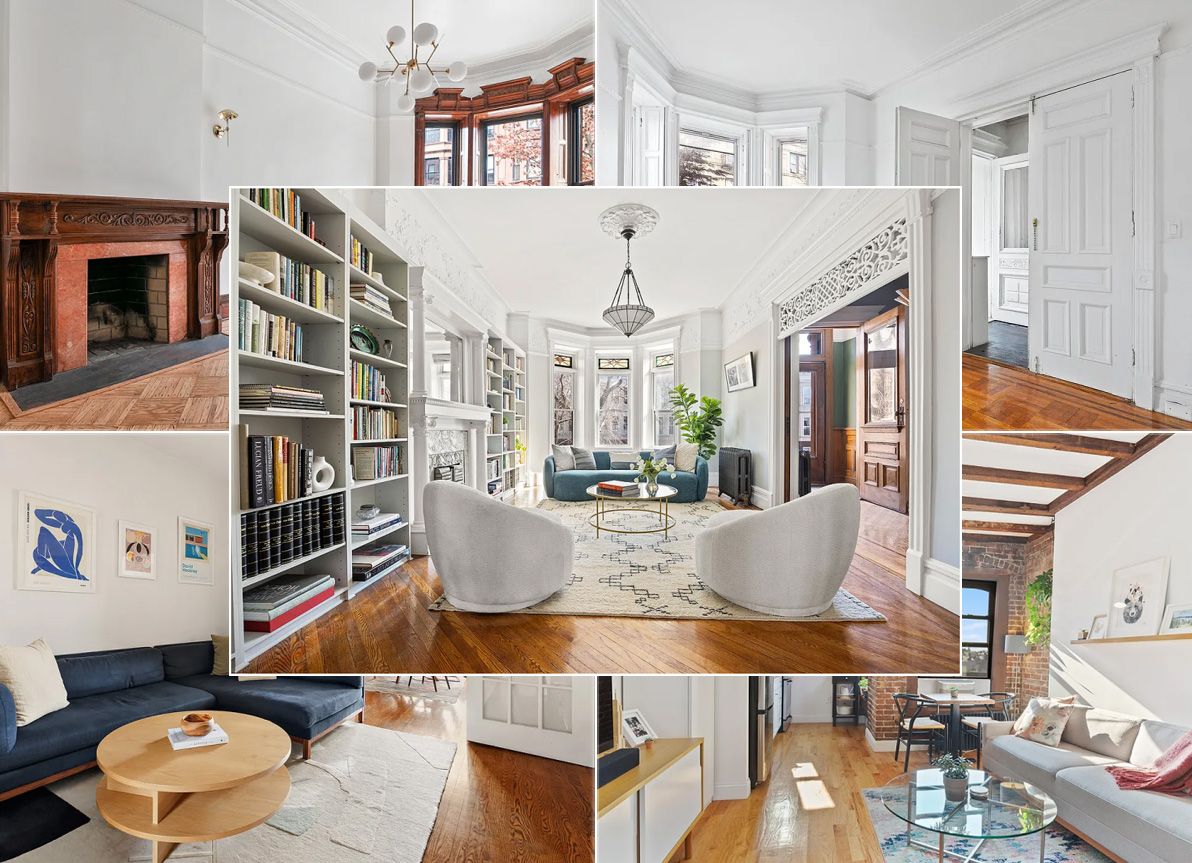 Brownstone homes in Sunset Park, Brooklyn, showcased in 10 notable real estate listings.