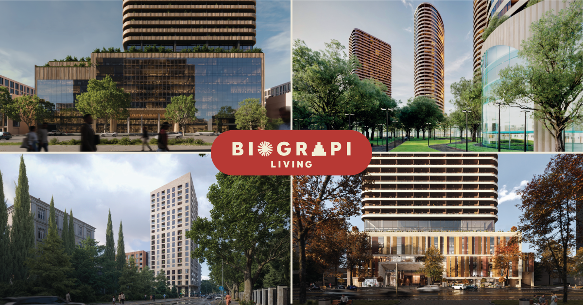 Biograpi real estate expansion in Tbilisi, Georgia with four new projects announced.